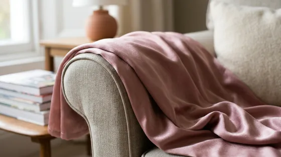 Get The Look For Less: Why Everyone Is Rushing To Grab This £12 Dusk Satin Throw