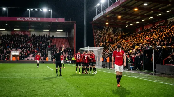 Maguire Sees Red as Bournemouth Peg Back Man Utd Twice in Chaotic 2-2 Draw